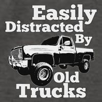 Square Body Easily Distracted By Old Trucks Squarebody Vector Backpack
