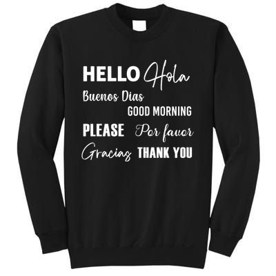 Spanish Bilingual Esol Teacher Bilingual Teacher Maestra Sweatshirt