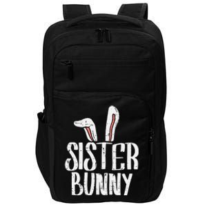 Sister Bunny Ears Cute Easter Family Matching Impact Tech Backpack