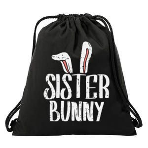 Sister Bunny Ears Cute Easter Family Matching Drawstring Bag