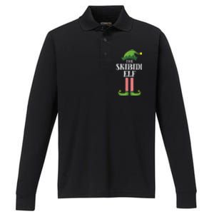 Ski Bidi Elf Matching Family Group Funny Christmas Performance Long Sleeve Polo