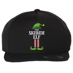 Ski Bidi Elf Matching Family Group Funny Christmas Wool Snapback Cap