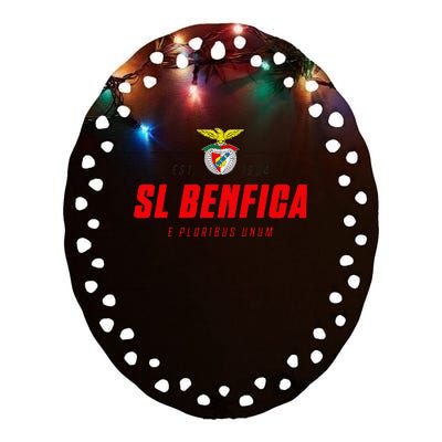 SL Benfica E PLURIBUS UNUM Ceramic Oval Ornament