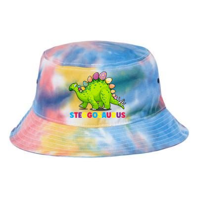 Stegosaurus Bunny Ear Egg Easter Day Dinosaur Dino Great Gift Tie Dye Newport Bucket Hat