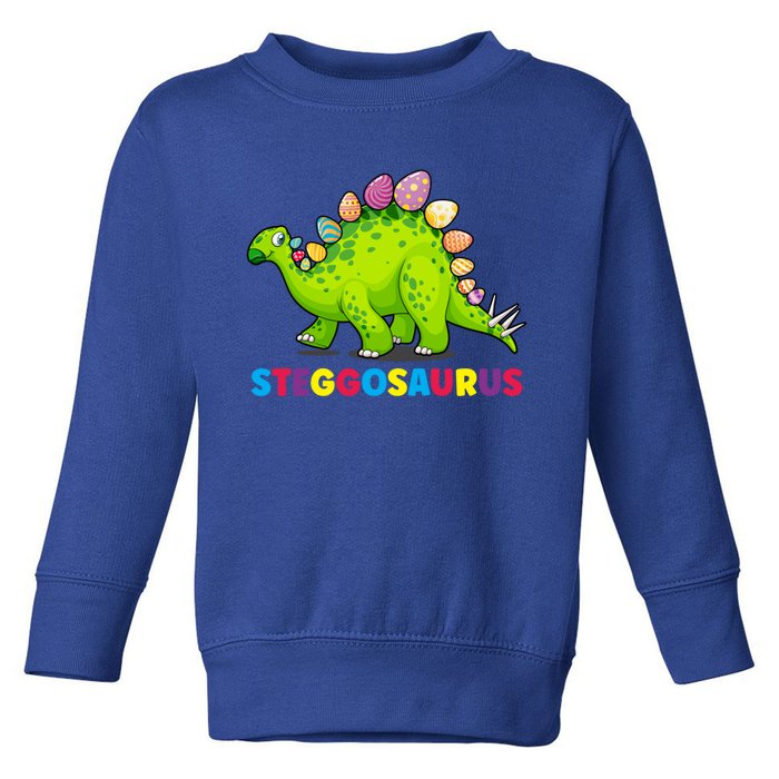 Stegosaurus Bunny Ear Egg Easter Day Dinosaur Dino Great Gift Toddler Sweatshirt