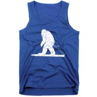 Skiing Bigfoot Funny Cute Sasquatch Ski Winter Meaningful Gift Tank Top