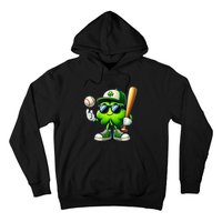 Shamrock Baseball Funny St Patricks Day Hoodie