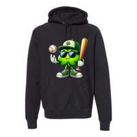 Shamrock Baseball Funny St Patricks Day Premium Hoodie