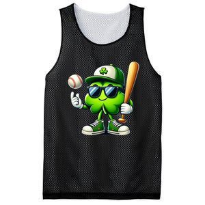 Shamrock Baseball Funny St Patricks Day Mesh Reversible Basketball Jersey Tank