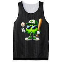 Shamrock Baseball Funny St Patricks Day Mesh Reversible Basketball Jersey Tank