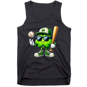 Shamrock Baseball Funny St Patricks Day Tank Top