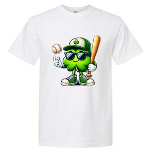 Shamrock Baseball Funny St Patricks Day Garment-Dyed Heavyweight T-Shirt