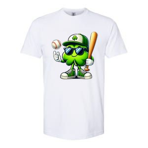 Shamrock Baseball Funny St Patricks Day Softstyle CVC T-Shirt