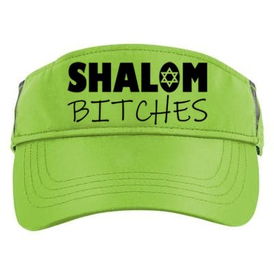 Shalom Bitches Funny Hebrew Jewish Gift Adult Drive Performance Visor