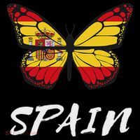 Spain Butterfly Flag España Pride Spanish Roots T-Shirt