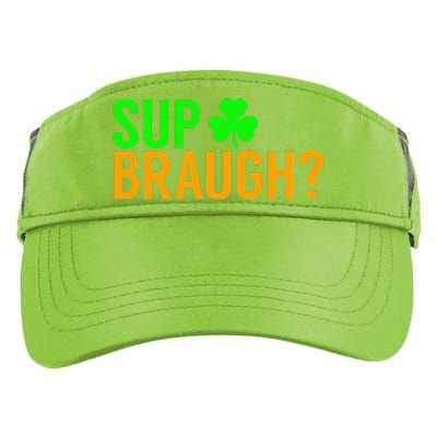 Sup Braugh Funny St Patricks Day Costume Pun Women Adult Drive Performance Visor