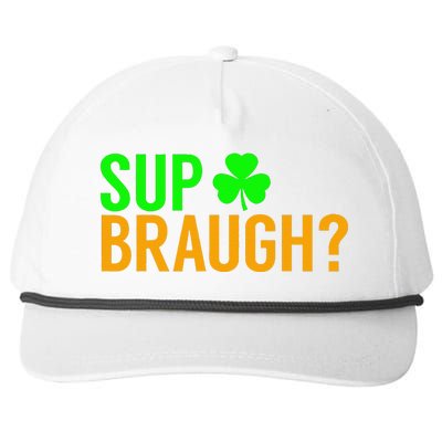 Sup Braugh Funny St Patricks Day Costume Pun Women Snapback Five-Panel Rope Hat