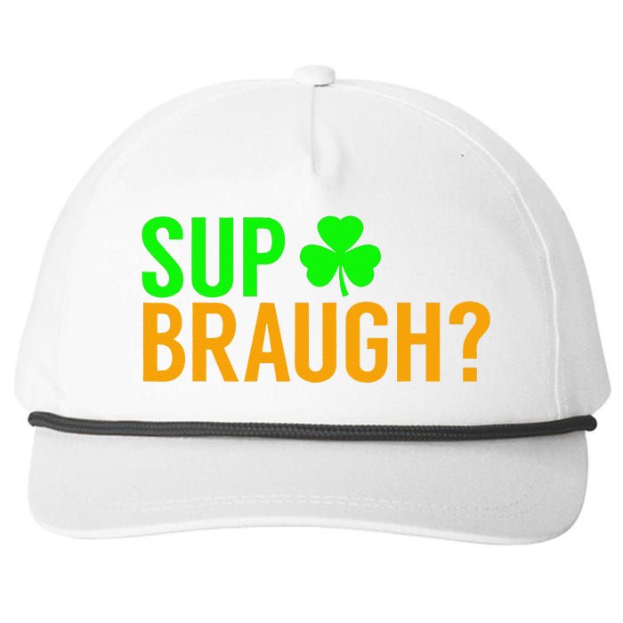 Sup Braugh Funny St Patricks Day Costume Pun Women Snapback Five-Panel Rope Hat