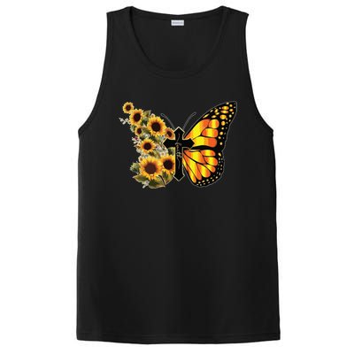 Sunflower Butterfly Faith PosiCharge Competitor Tank