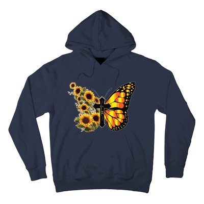 Sunflower Butterfly Faith Hoodie