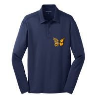 Sunflower Butterfly Faith Silk Touch Performance Long Sleeve Polo