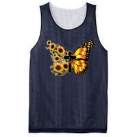 Sunflower Butterfly Faith Mesh Reversible Basketball Jersey Tank