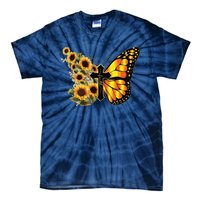 Sunflower Butterfly Faith Tie-Dye T-Shirt