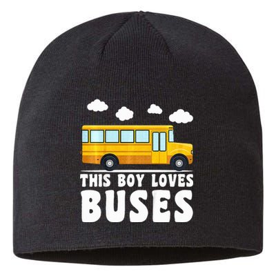 School Bus Funny Bus Lover This loves Buses Sustainable Beanie