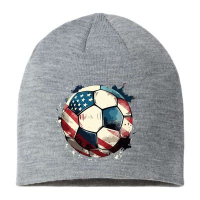 Soccer Ball Flag Hoodie Sustainable Beanie