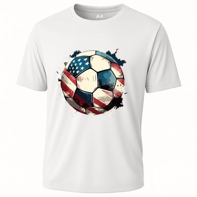 Soccer Ball Flag Hoodie Performance Shirt