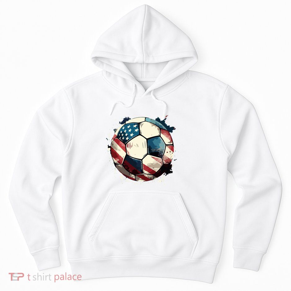 Soccer Ball Flag Hoodie Hoodie
