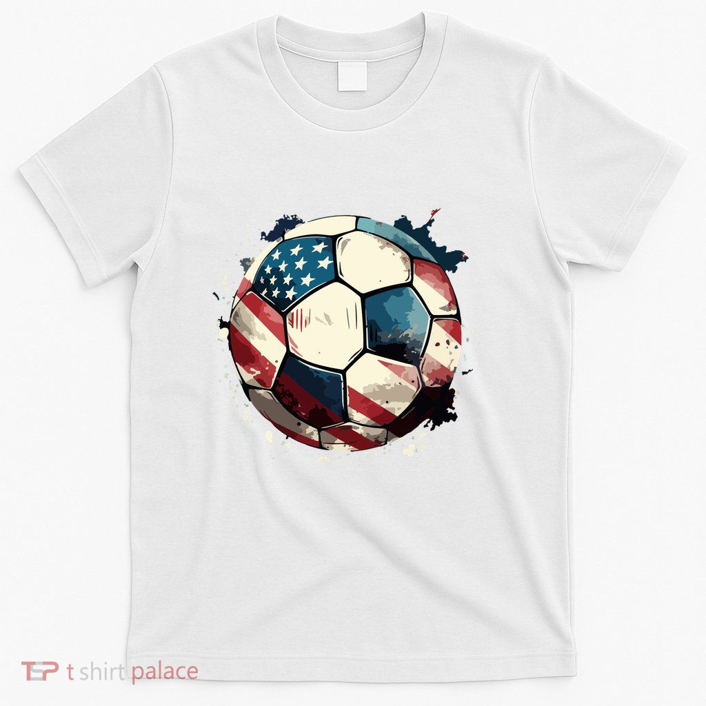 Soccer Ball Flag Hoodie T-Shirt
