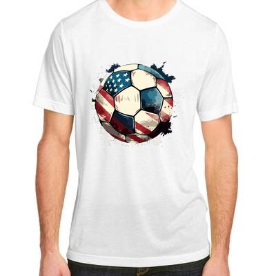 Soccer Ball Flag Hoodie Adult ChromaSoft Performance T-Shirt