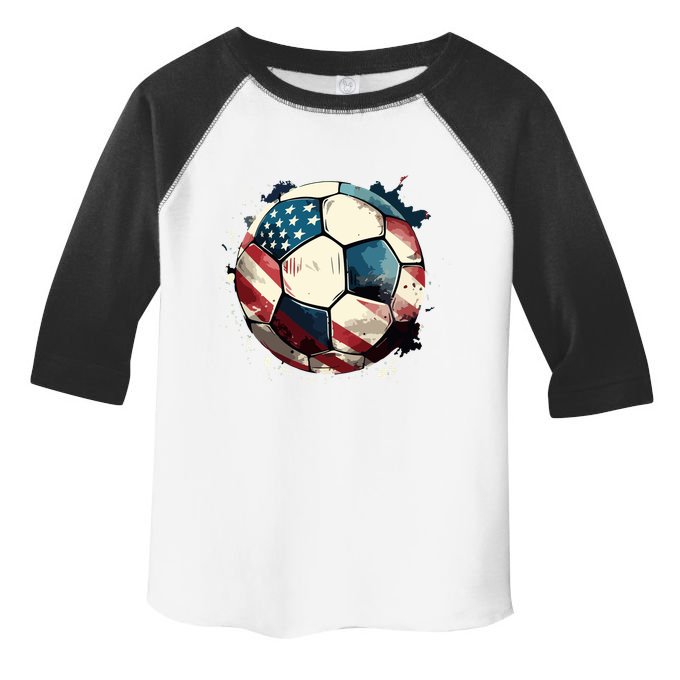 Soccer Ball Flag Hoodie Toddler Fine Jersey T-Shirt