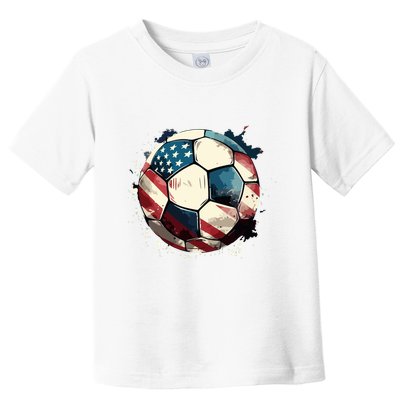 Soccer Ball Flag Hoodie Toddler T-Shirt