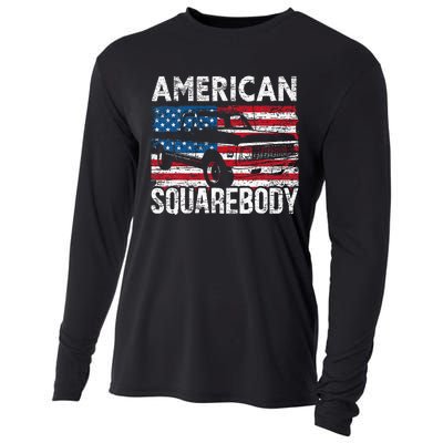 Square Body For A Old Pickup Truck Lovers Cooling Performance Long Sleeve Crew