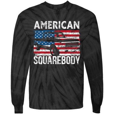 Square Body For A Old Pickup Truck Lovers Tie-Dye Long Sleeve Shirt