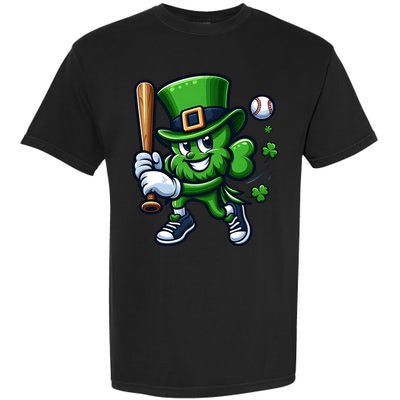 Shamrock Baseball Funny St Patricks Day Garment-Dyed Heavyweight T-Shirt