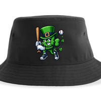 Shamrock Baseball Funny St Patricks Day Sustainable Bucket Hat