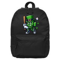 Shamrock Baseball Funny St Patricks Day 16 in Basic Backpack