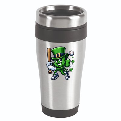 Shamrock Baseball Funny St Patricks Day 16oz Travel Tumbler