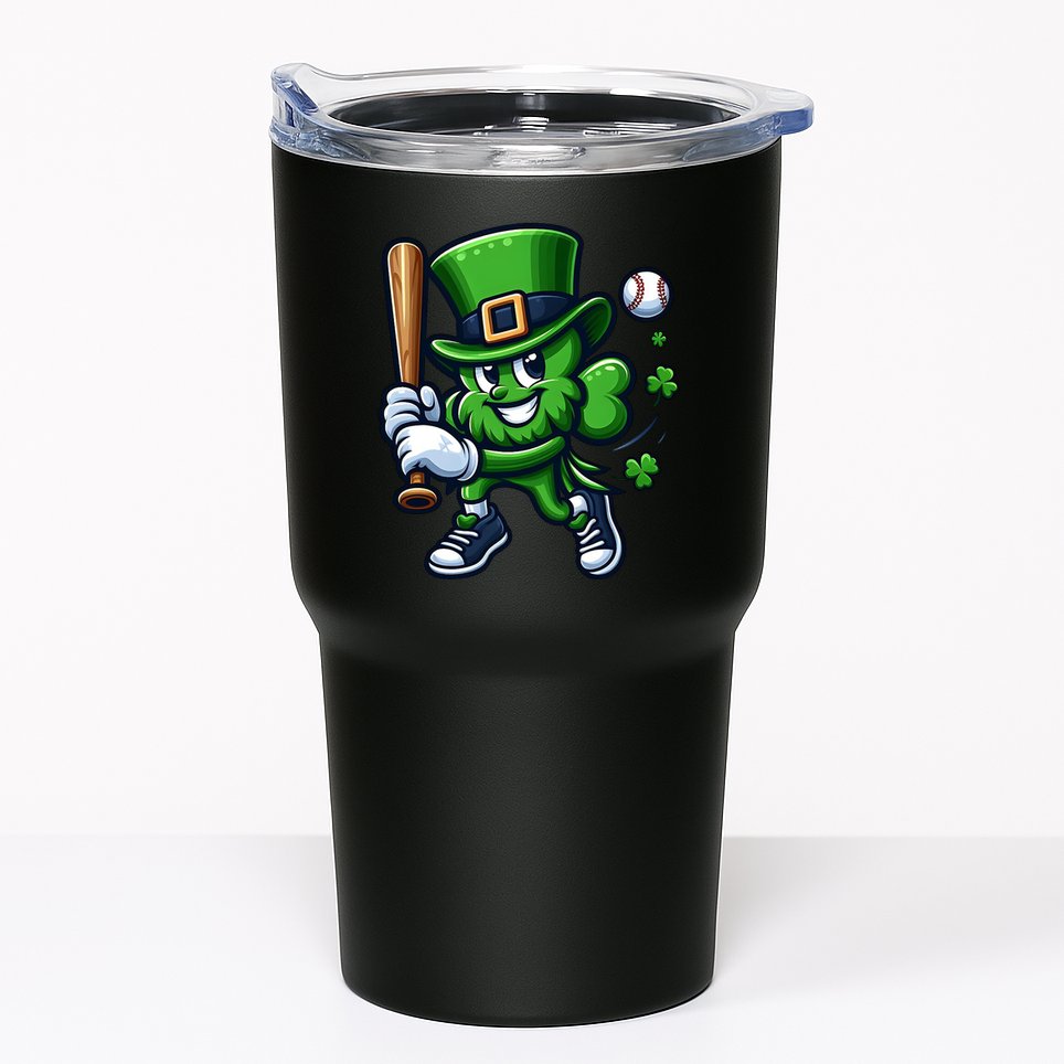 Shamrock Baseball Funny St Patricks Day Tumbler