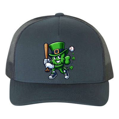 Shamrock Baseball Funny St Patricks Day Yupoong Adult 5-Panel Trucker Hat