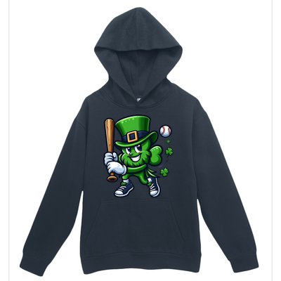 Shamrock Baseball Funny St Patricks Day Urban Pullover Hoodie