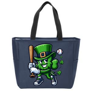 Shamrock Baseball Funny St Patricks Day Zip Tote Bag