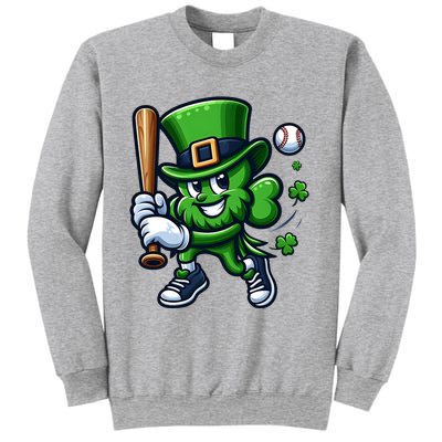 Shamrock Baseball Funny St Patricks Day Sweatshirt