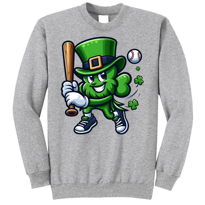 Shamrock Baseball Funny St Patricks Day Sweatshirt