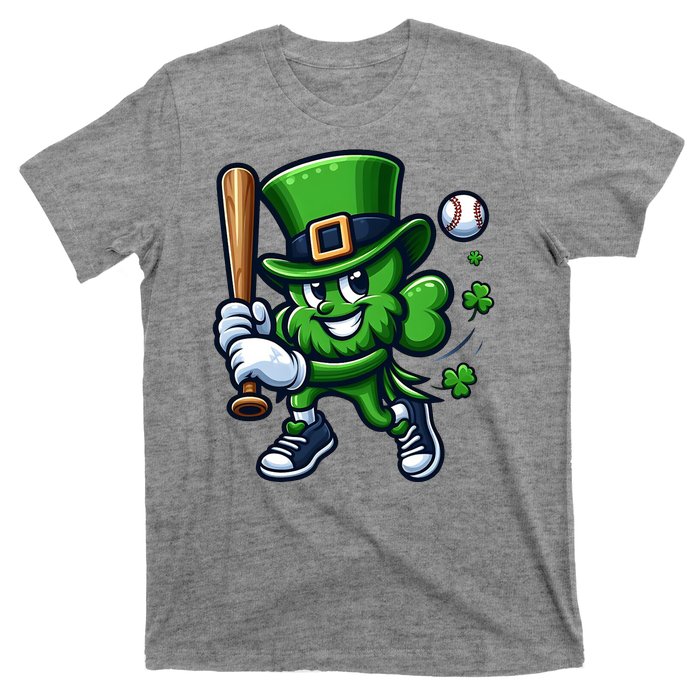 Shamrock Baseball Funny St Patricks Day T-Shirt