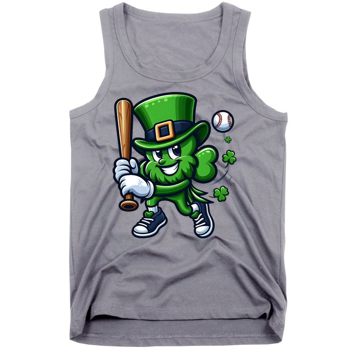 Shamrock Baseball Funny St Patricks Day Tank Top