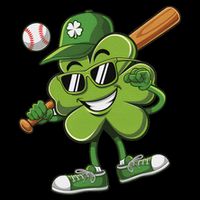 Shamrock Baseball Funny St Patricks Day Impact Tech Backpack